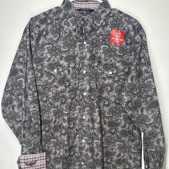 Ariat Relentless Stretch Button Down Long Sleeve Western Shirt Men's Size Medium - Picture 1 of 4